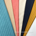 Polyester Rayon Spandex 6*6 Knit Ribbed Fabric